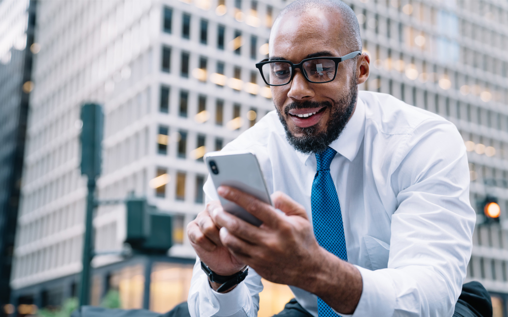 Business Person On Phone